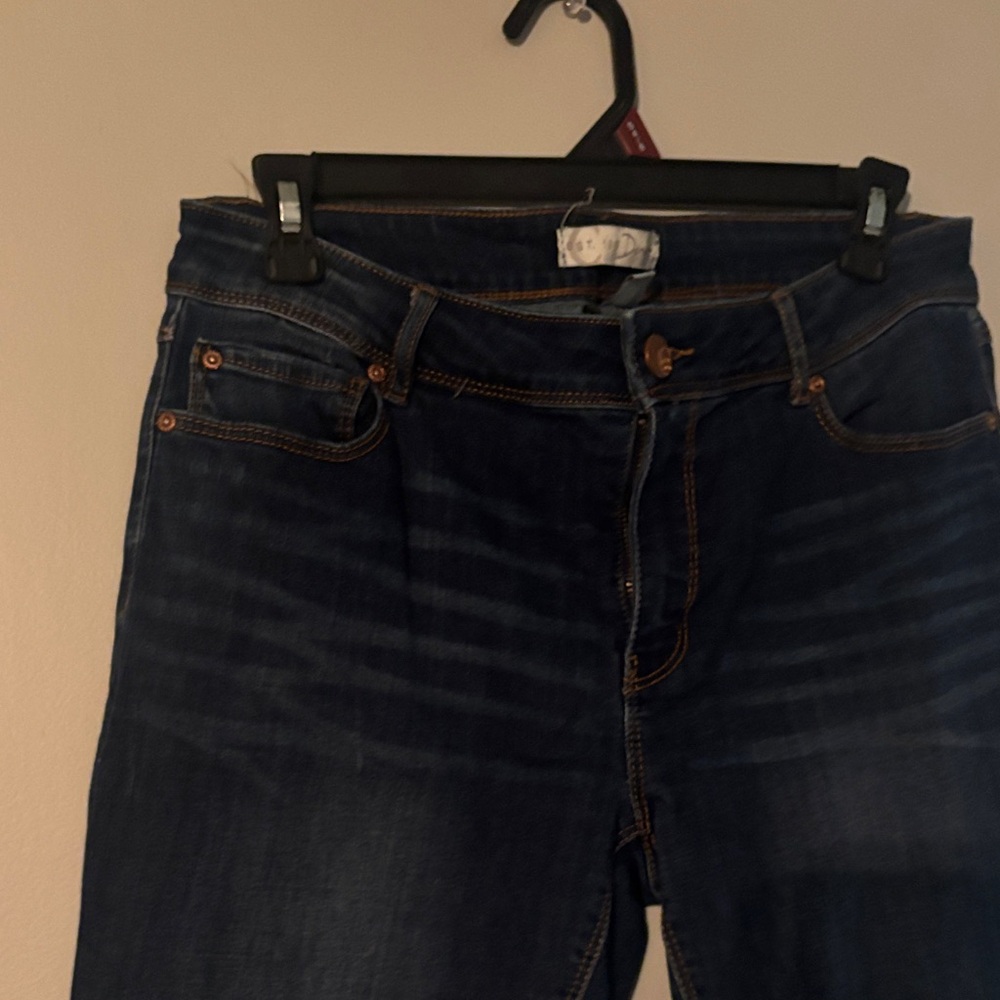 Dark Blue Women's Jeans - Classic Stretch Denim